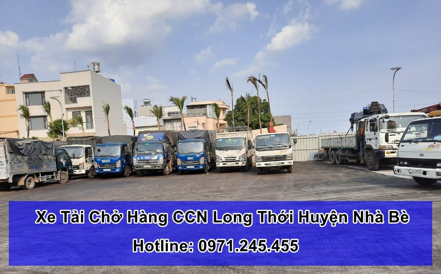 xe tải chở hàng ccn long thới huyện nhà bè tphcm