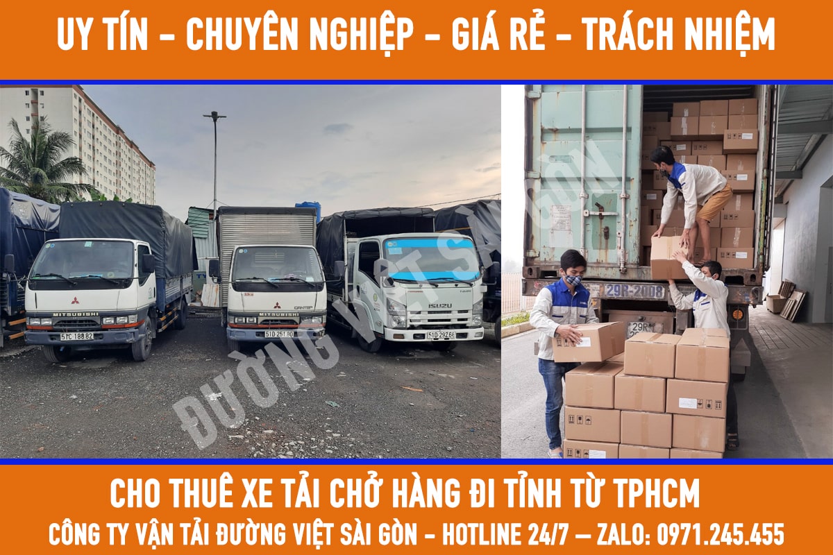 Xe tải chở hàng đi tỉnh từ TPHCM giá rẻ hàng đầu