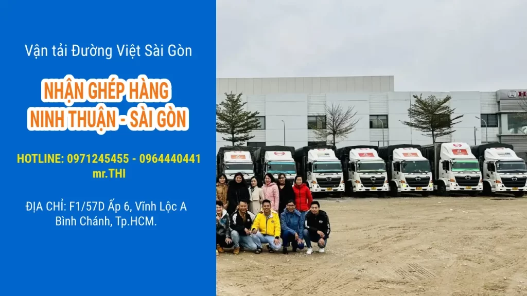 Nhận chở hàng ghép từ Ninh Thuận đi TPHCM giá rẻ bằng xe tải