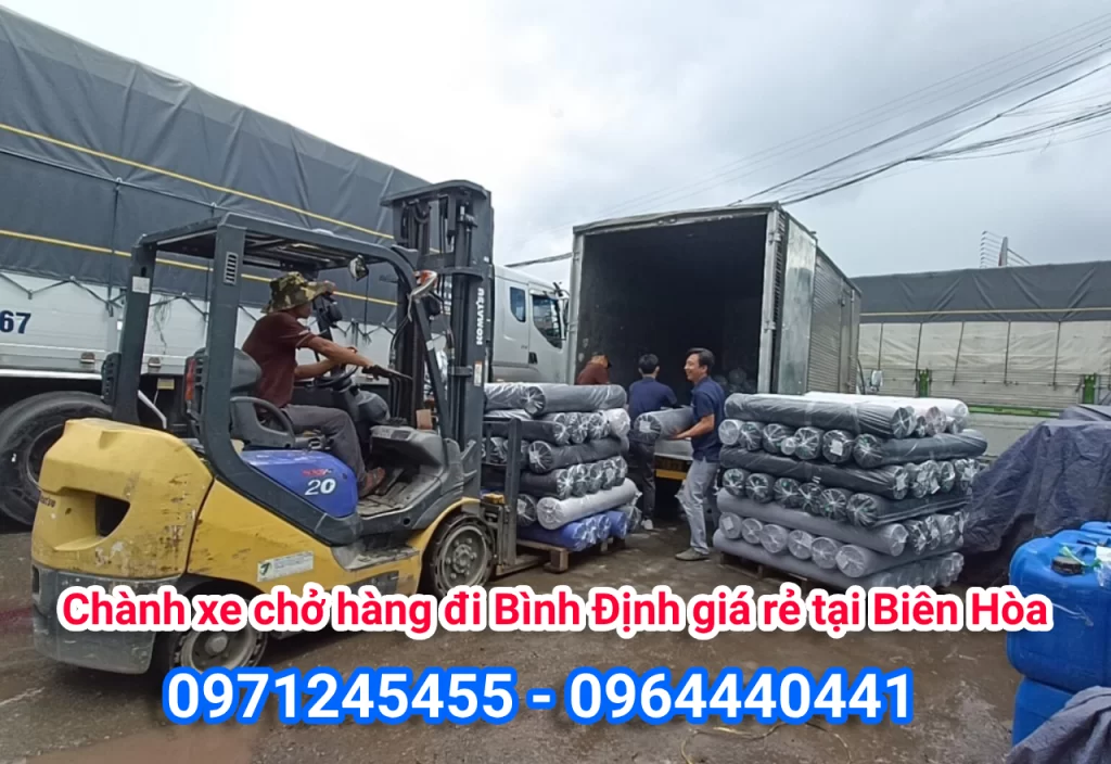 Chành xe chở hàng đi Bình Định giá rẻ tại Biên Hòa