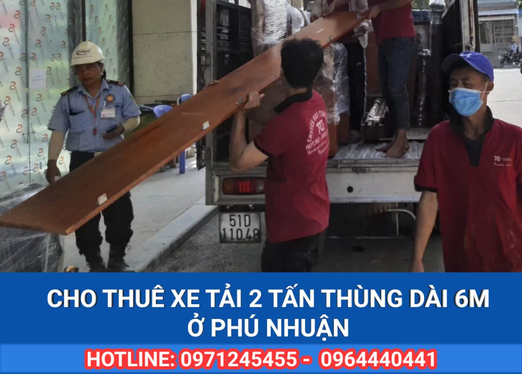 Công ty cho thuê xe tải 2 tấn thùng dài 6m ở Phú Nhuận