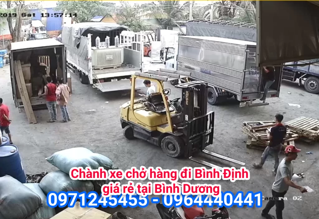 Chành xe chở hàng đi Bình Định giá rẻ tại Bình Dương
