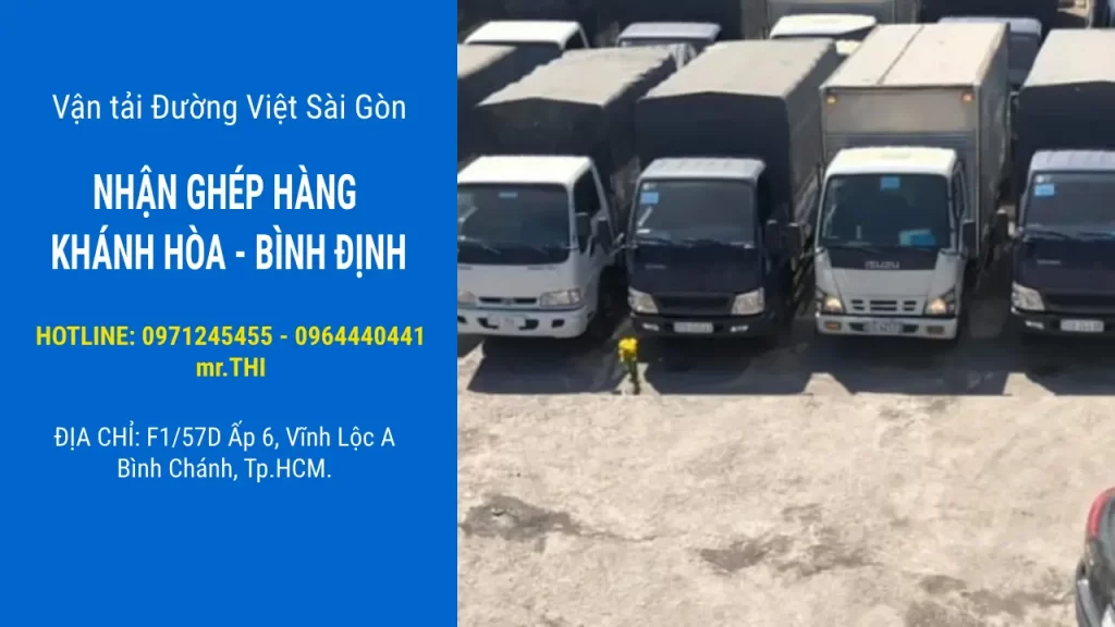 Nhận chở hàng ghép từ Khánh Hòa đi TPHCM giá rẻ bằng xe tải