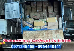 Hãy liên hệ chúng tôi để được tư vấn, báo giá với dịch vụ Chành xe chở hàng đi Lâm Đồng giá rẻ tại Bình Định. Nhận vận chuyển hàng đi tỉnh,