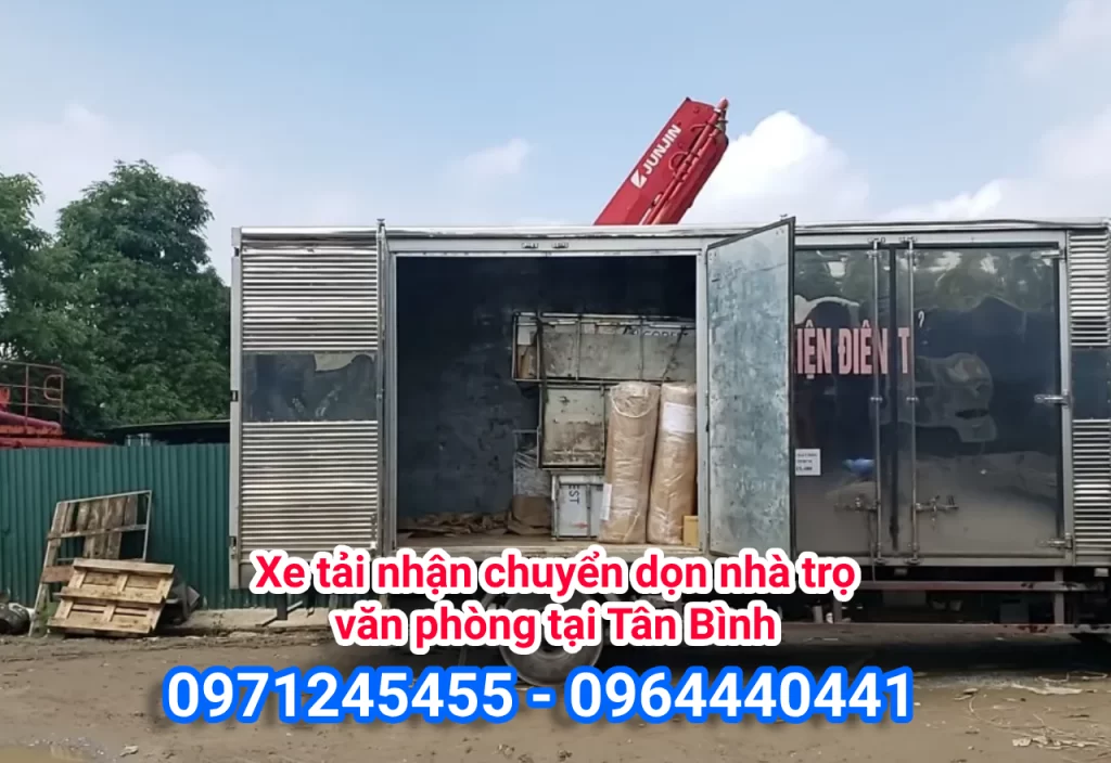 Xe tải nhận chuyển dọn nhà trọ, văn phòng tại Tân Bình